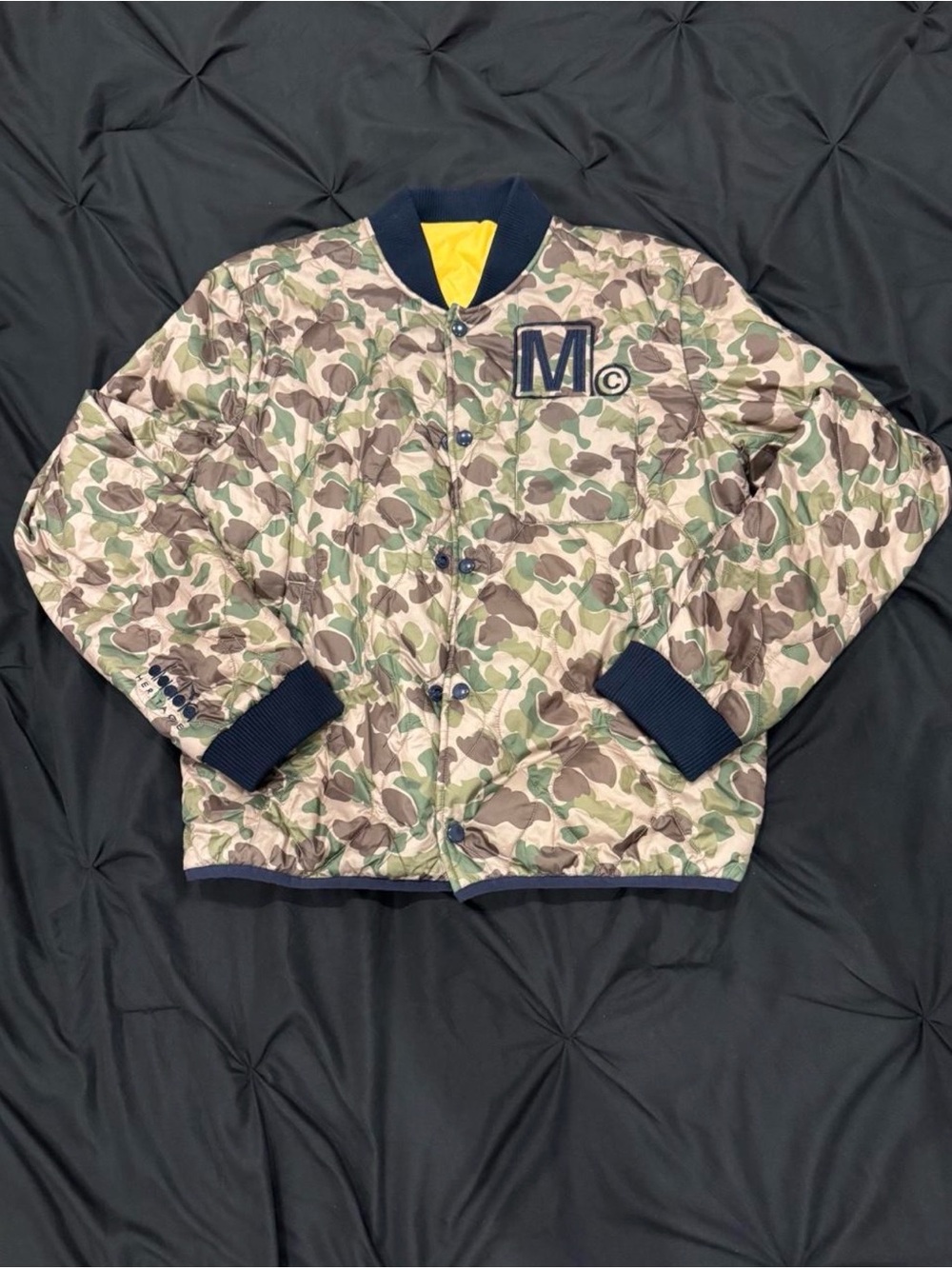 DiaDora Heritage x Mark McNairy Men’s Camo Lightweight Bomber Jacket